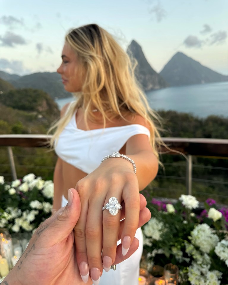 Leerdam showed off her ring believed to be worth close to $1 million