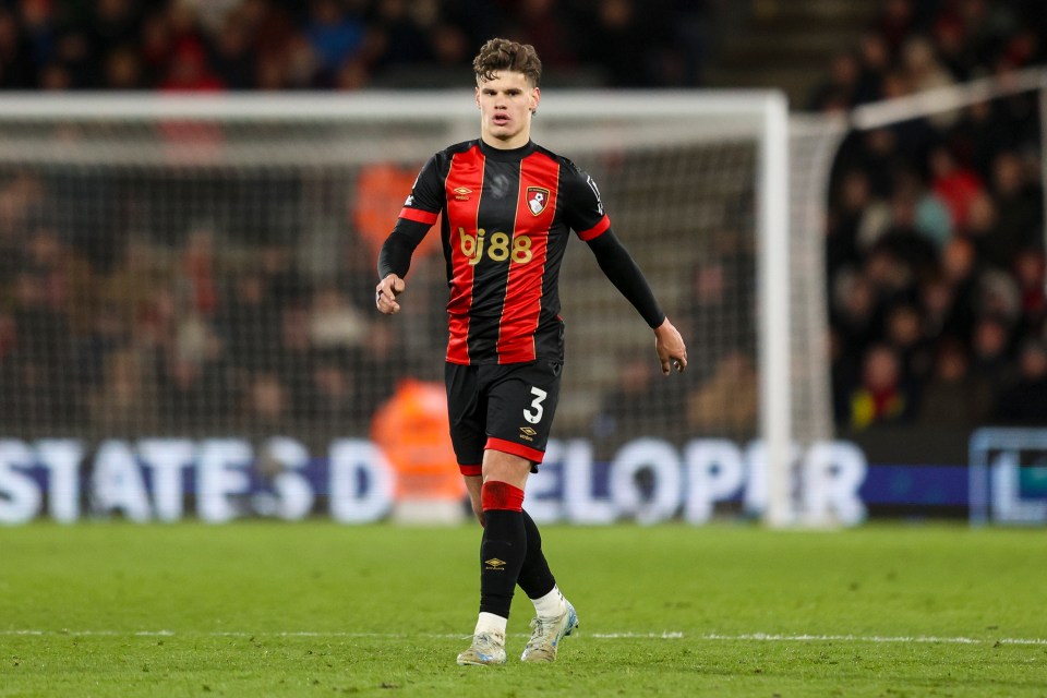 Milos Kerkez has started all of Bournemouth's Premier League games this season